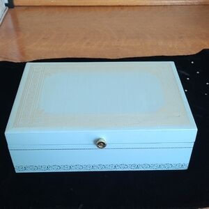 Vintage Blue Mele Jewelry Box